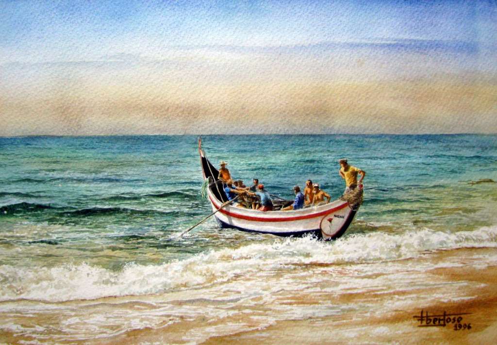 Partida para a Faina - Praia do Pedrógão