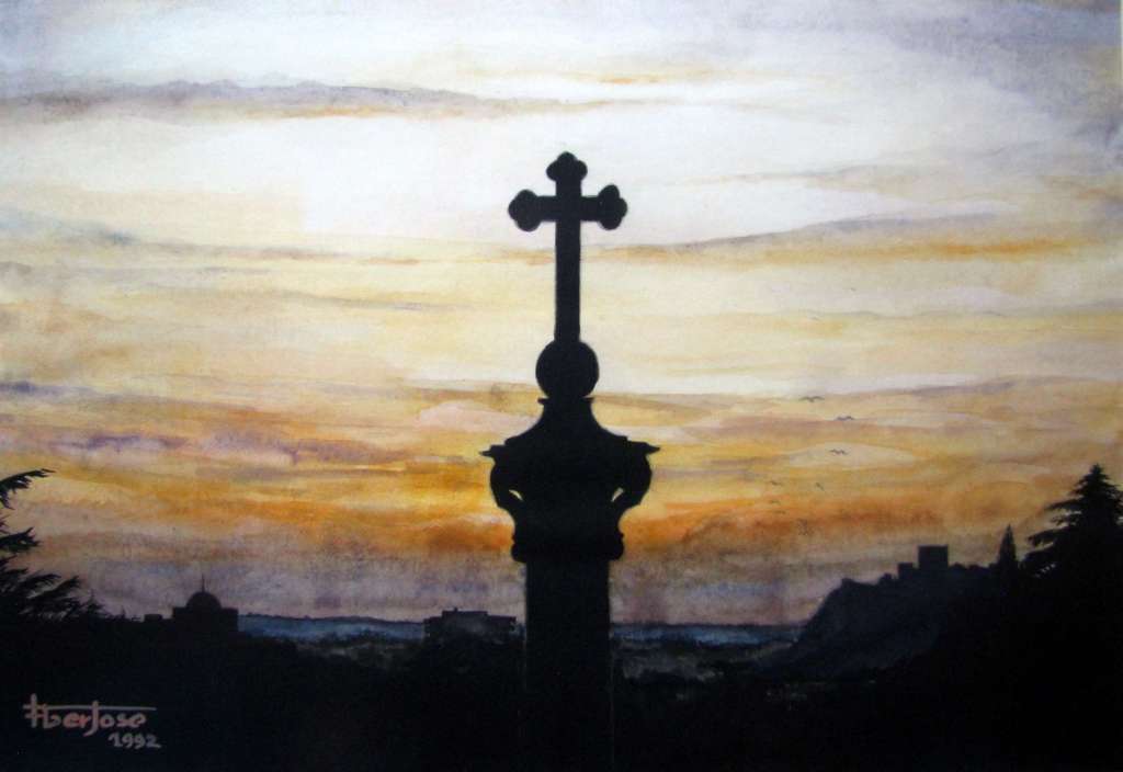 Crepúsculo sobre Leiria